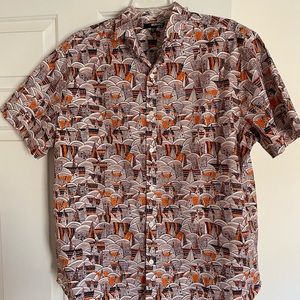 Murano men’s cotton short-sleeve button down